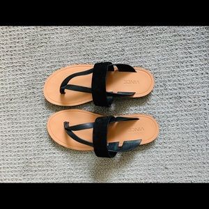 SOLD Vince leather and suede sandals